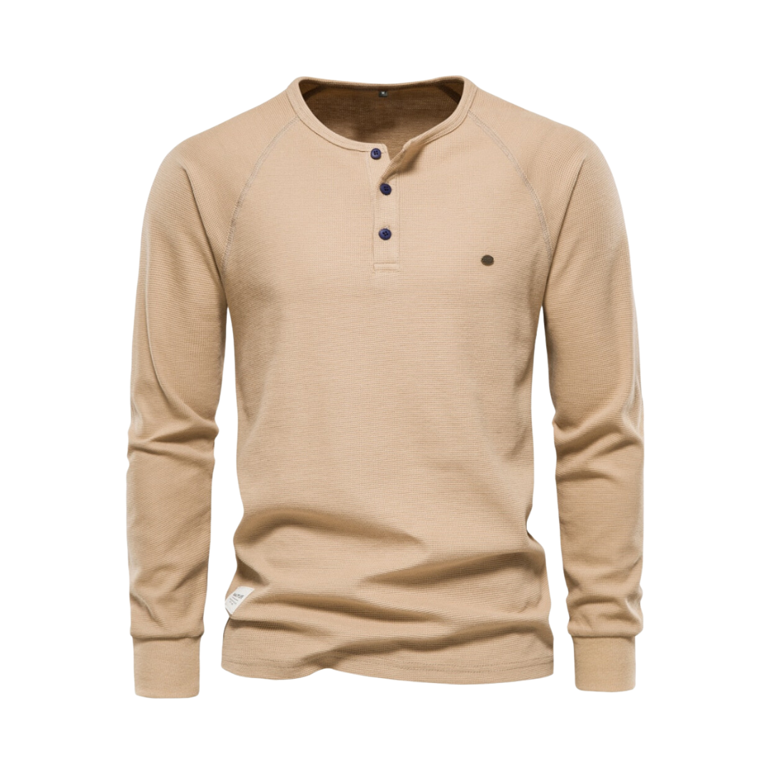 Henley Waffle Shirt